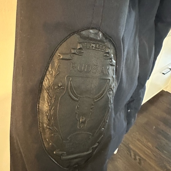 Rudsak Blue Parka size Medium with Fur and Leather - Picture 4 of 13